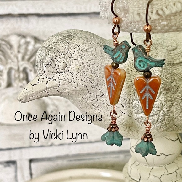 Hand Crafted Jewelry - ARTISAN Earrings - “Heart Song” Dangles